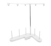 Hamwesh Portahilos, 5 Carretes Soporte de Hilo Móvil de Altura Ajustable, Portacarretes de Hilo con Plástico de Acero Inoxidable para Máquina de Coser Doméstica Modelo LX2020 Serie 434