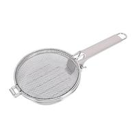 Hamwesh Práctico Tostador de Granos de café Portátil, Bandeja de Malla de Acero Inoxidable con Largo de Madera, Herramienta Manual para Tostar café para el Hogar Al Aire Libre, Capacidad de 120 G para
