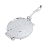 Hamwesh Prensa para Tortillas, Máquina para Hacer Tortillas Roti Multifuncional de Aleación de Aluminio de 8 Pulgadas con Diseño de Fácil Lavado para Panes Planos Caseros Rotis Empanadas (SILVER)