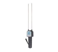 Hamwesh Probador de Humedad de Heno, Rango de Humedad de 0-80% Medidor de Heno Portátil Multiusos con Sonda Digital para Forraje Alfalfa Huerto Hierba