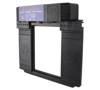 Hamwesh Puerta Automática para Gallinero, Temporizador con Energía Solar, Sensor de Luz, Control Remoto, Puerta Solar para Gallinero, Accesorios para con Función Infrarroja Antipellizco para Pollos,