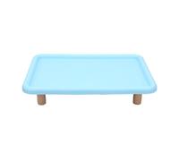 Hamwesh Puesto de Comida para Gatos con Patas Elevadas (Patas de Madera | Base Antideslizante Estable, Diseño Ergonómico Patas Elevadas, Construcción Robusta Madera Maciza, Bordes Lisos, Perros Gatos