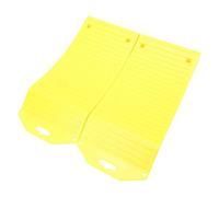 Hamwesh Rampas de Ahorro de Neumáticos, HDPE Resistente, Antideslizante, Color Amarillo Brillante, Rampas de Almacenamiento para Vehículos, Prevención de Puntos Planos de Neumáticos con Distribución
