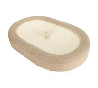 Hamwesh Rascador para Gatos, 61x40x9cm Diseño Cóncavo Ovalado Ampliado Antideslizante de Sisal de Primera Calidad para Protección de la Columna Vertebral Tablero Rascador para Gatos Resistente a