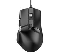 Hamwesh Ratón para Juegos, 7 Modos de Iluminación RGB Diseño Ergonómico Ruedas de Desplazamiento Dobles 1200-12400 dpi Ratón para Juegos con Cable RGB, para Programable con 11 Botones Programables