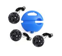 Hamwesh Rebotador de Práctica de Pepinillos, Ayuda de Entrenamiento de Pepinillos Portátil, Ligera y de Rebote Automático, Bola de Rebote de con Bolas de PE de 74 Mm y 3 Cuerdas Elásticas Altas para