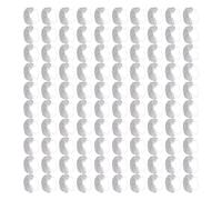 Hamwesh Redes Protectoras para Barba Transpirables sin Látex, 100 Unidades, Cubiertas Elásticas Desechables de Nailon para Barba para Prácticas de Trabajo Limpias e Higiénicas (WHITE)