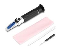 Hamwesh Refractómetro de Alcohol, Medición Profesional del Contenido de Alcohol de Mano 0 a 80 Probador, Instrumento Medidor de con Compensación Automática de Temperatura para Uso Doméstico en