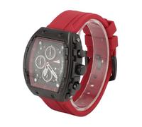 Hamwesh Relojes Deportivos para Hombre, Reloj de Cuarzo Analógico Digital Resistente Al Agua hasta 30 M con Cronógrafo Luminiscente, Calendario, Fase Lunar, Correa de Goma para Uso Informal de