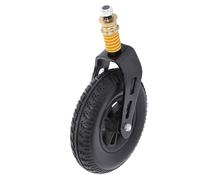 Hamwesh Ruedas Delanteras para Silla de Ruedas, 8 Pulgadas, Universales, Sólidas, Carga de 120 Kg, de Repuesto para Silla de Antideslizantes y Amortiguadoras, Conjunto de para de con Ajuste