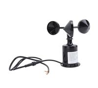 Hamwesh Sensor de Velocidad del Viento, Anemómetro Compacto Resistente Al Agua, Resistente a Rayos, 360 Grados, Tres Tazas, Anemómetro de Velocidad del Viento de 3 Tazas con Cable Extensible para