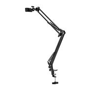 Hamwesh Soporte de Teléfono, Brazo Largo Flexible con Brazo Articulado Ajustable de 360 Grados para Soporte de Escritorio de Mesa de Noche