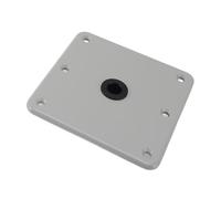 Hamwesh Soporte para Barco, Conector de Poste de 3/4 Pulgadas, Base para Barco de Aleación de Aluminio Resistente de 7x7 Pulgadas, Base de Pedestal para con 6 Orificios para Tornillos para de Pesca de