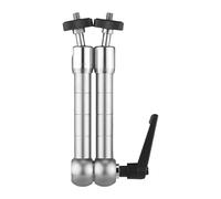 Hamwesh Soporte para Monitor, Cabezales de Bola Dobles de 360° para Montaje de Brazo de Cámara de Posicionamiento Flexible, Soporte para Monitor Dual con Construcción de Acero Inoxidable de Aleación