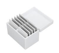 Hamwesh Suministros de Extensión de Pestañas, Caja de Almacenamiento de Pestañas Acrílicas de 10 Capas, Bandeja de para Extensión de, Organizador de con Fondo Magnético y Diseño de Tapa Sellada