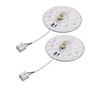 Hamwesh Tablero de Luz de Techo LED, Panel de Luz de Techo LED Magnético de Aluminio de 12 W con Paquete de 2 Piezas para Lámpara Colgante Lámpara de Pared Fuente de de (Redondo)