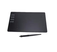 Hamwesh Tableta gráfica de Dibujo, área Activa 195x122mm con 16384 Niveles presión y 8 atajos Teclado, lápiz óptico sin batería para Windows, Mac y