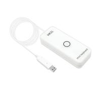 Hamwesh Teclado USB Personalizado de una Tecla, Tecla Macro Programable con Puntos Braille para Personas con Discapacidad Visual, Diseño Compacto de ABS con Tira Magnética para PC, (HK31UWM Blanco)