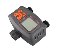 Hamwesh Temporizador de Aspersor de 2 Zonas, Salidas Duales, Sensor de Lluvia, Pantalla LCD, Temporizador de Agua Programable, Controlador de Riego Automático con Adaptadores G3/4 G1/2 para Jardín y