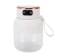 Hamwesh Vaso Exprimidor Portátil, Exprimidor Eléctrico Recargable USB De 600 Ml 150 W, Licuadora Multifuncional con Piezas Desmontables para Batidos, Jugos, Batidos, Gimnasio, Viajes, Cocina (WHITE)