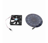 Hamwesh Ventilador con Energía Solar, Ventilador Solar Impermeable de 3 W de bajo Ruido para Gallinero, Mini con Fácil Instalación para Invernaderos, Casetas para Perros, Gallineros, Cobertizos,