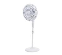 Hamwesh Ventilador de Piso para Casa de Muñecas a Escala 1:12, Ventilador de Pedestal en Miniatura Versátil de Aleación de Diseño Retro, de Pie Personalizable para Casa de Muñecas con Soporte
