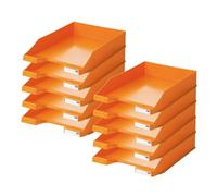 HAN 1027-X-51 - Bandeja para cartas (10 unidades, hasta formato A4/C4, 1027-X-51), color naranja