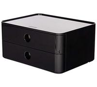 Han 1120-13 Smart Box Allison - Cajonera apilable con 2 cajones, color negro