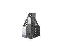 HAN 1600-191 revistero clásico, tiempo Diseño actual, funcional, elegante con etiqueta identificadora, 2 unidades), formato DIN A4/C4, color gris oscuro