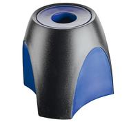 HAN 1752-34 Delta - Dispensador de clips magnético, 95 x 88 x 95 mm, color negro y azul