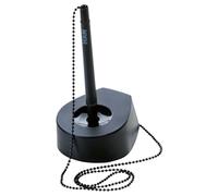 Han 1770-13 Salsa - Bolígrafo (con cadena y soporte de poliestireno, 68 x 40 mm), color negro