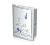 Han 4023-11 - Caja para Llaves (con Cerradura, Capacidad para 63 Juegos de Llaves, 260 x 118 x 340 mm), Color Gris