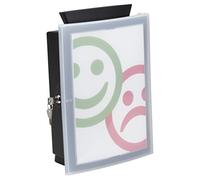 Han 4102 sammelbox Image 'in; la innovadora urna; Dona Box; Votaciones Kit Box o en forma de Best, negro