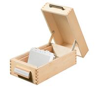 Han 507 - Archivador de fichas tamaño A7 50 x 250 x 110 mm color madera