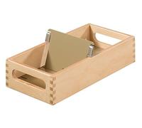 HAN 507 - Caja para fichas (madera, capacidad para 900 fichas, A7 apaisado, 126 x 54 x 250 mm)