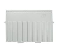 HAN 9024-11 - Placa de soporte para archivador, fabricada en poliestireno, A4 horizontal, color gris