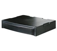 Han 9250 - 13 Monitor Stand con 1 cajón, cerrado, color negro, color negro