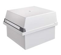 Han 954-11 - Caja para archivar fichas (capacidad para 1300 fichas DIN A4 horizontales, 320 x 250 x 360 mm), color gris