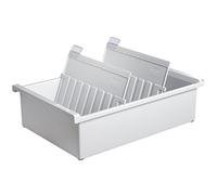 HAN 955-0-11 - Cajón para tarjetas, capacidad para 1300 tarjetas aprox., A5 horizontal, 228 x 96 x 347 mm, color gris