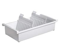 HAN 956-0-11 - Caja para tarjetas de índice (capacidad para aprox. 1300 tarjetas, tamaño A6, 171 x 76 x 360 mm), color gris