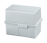 Han 978-11 - Fichero (capacidad para 300 tarjetas DIN A8, poliestireno, 89 x 71 x 58 mm), color gris