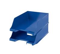 HAN Bandeja clásica XXL - 2 unidades, DIN A4/C4, diseño extraalto, organizador de escritorio, material de oficina, papelería, bandeja para documentos, 1047-14, azul