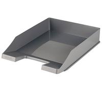 HAN Bandeja para cartas clásica, 1 unidad, organizador de escritorio, suministros de oficina, material de oficina, bandeja para documentos, hasta formato A4/C4, 1027-X-191, gris oscuro