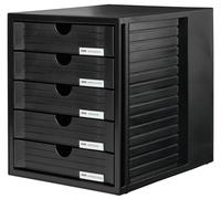 Han-Bürogeräte 1450-13 - Bandeja de correo apilable tamaño 27.5 x 32 x 33 cm color negro