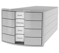 Han cajones caja Impuls, DIN A4/C4, 4 cajones cerrados, color gris