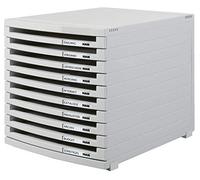 Han Contur - Organizador de escritorio (para B4, 10 apartados abiertos), color gris claro