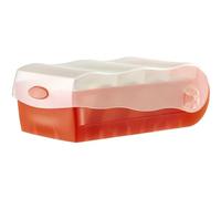 Han Croco 617 Flash - Caja profesional para aprender vocabulario realmente fácil, DIN A8, color rojo translúcido