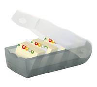 Han Croco - Tarjetero A7 con tapa de plástico, color gris