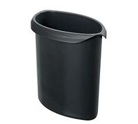 HAN Cubo de basura - 5 unidades de 2,0 litros de capacidad, de plástico especial ignífugo de calidad premium, para cestas de papel de seguridad HAN 1814 y 1818, color negro, 1815-F-13