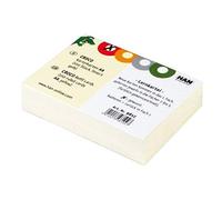 Han - Fichas para Croco DIN A7, orientación horizontal, cartulina, 190 g/m², con rayas, Amarillo, A8, 1